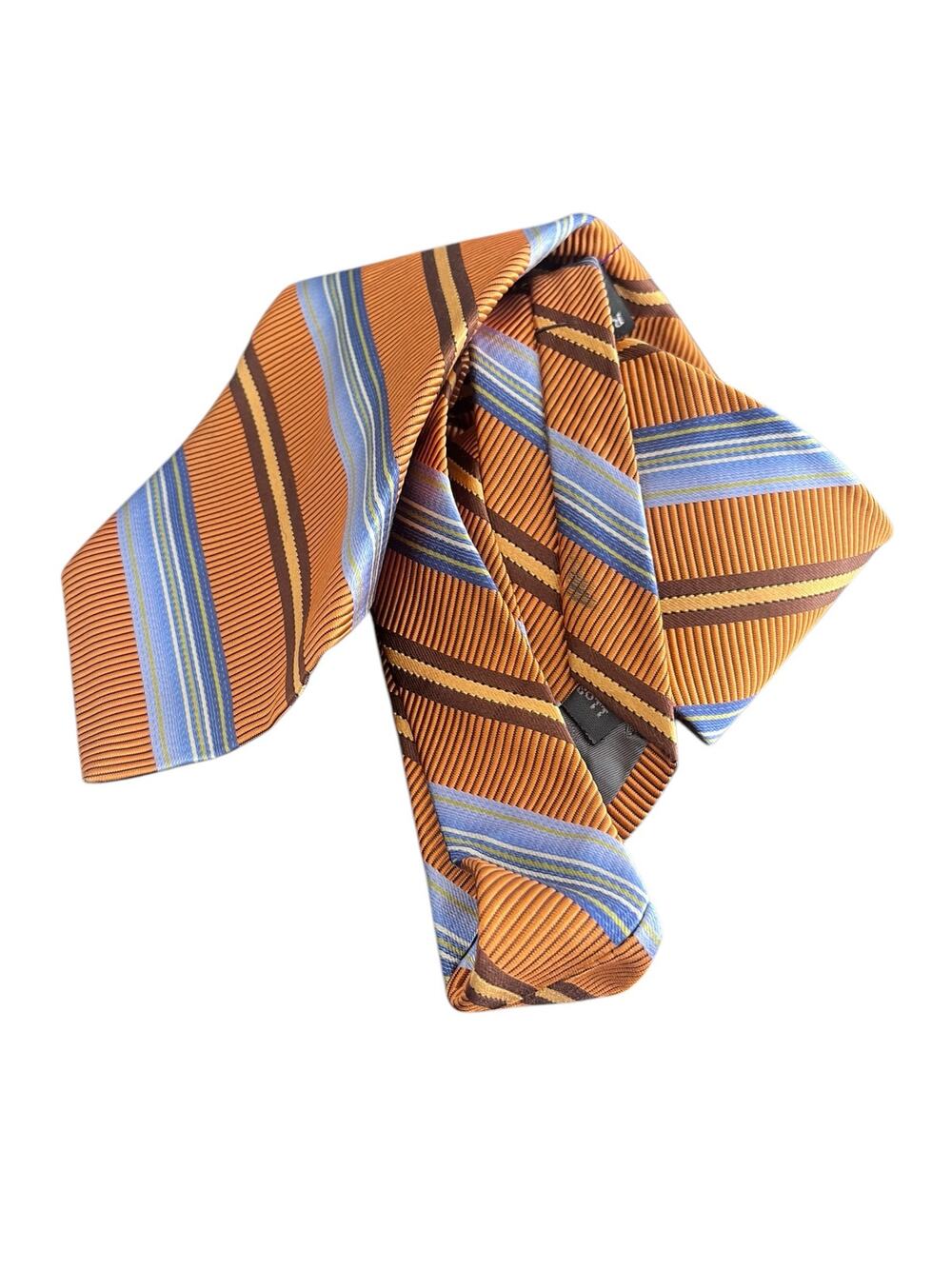 Robert Talbott Best of Class James LTD 100% Silk Neck Tie Orange